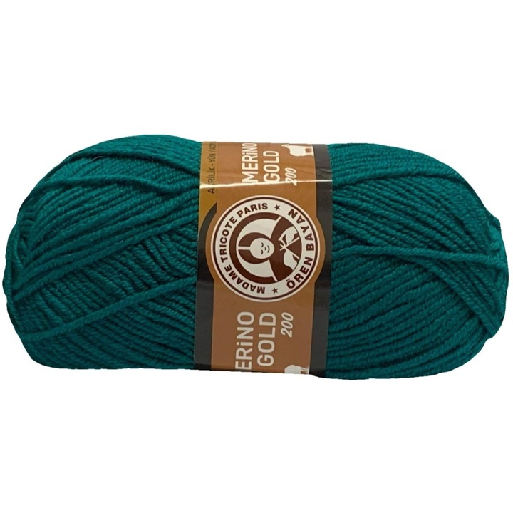 Textilfonal, Madam Tricote, Wloczka Merino Gold 200, 49% merinógyapjú, 51% akril, 100g, 200m