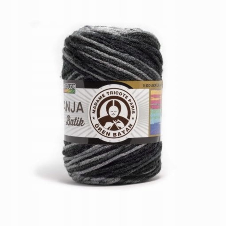 TANJA fonalkészlet, Madame Tricote, 100% akril, 5 x 100 g, többszínű