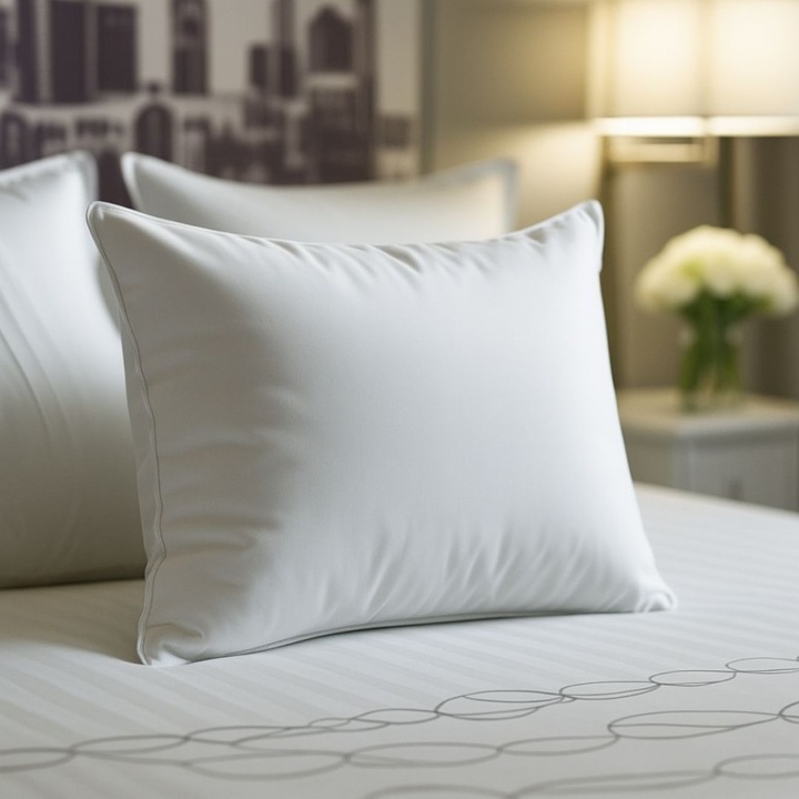 Perna hotel antialergica, bumbac percale, 70x70cm, Lenjerii Deosebite, Alba