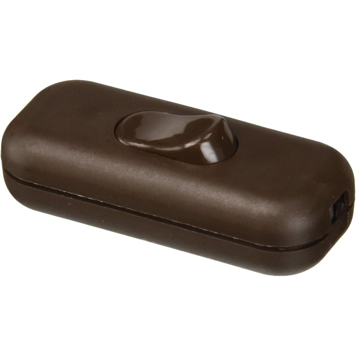 Intrerupator pe Fir, Unipolar, 230V, Maro, Termoplastic, Cablu Recomandat H03VVH2-F 2x0,75 mm²