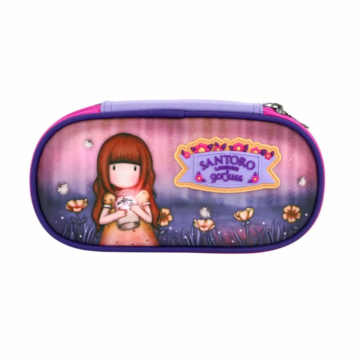 Santoro Gorjuss tolltartó, nem felszerelt, 1 rekesszel, Firefly Down modell, 10 x 23 x 6 cm