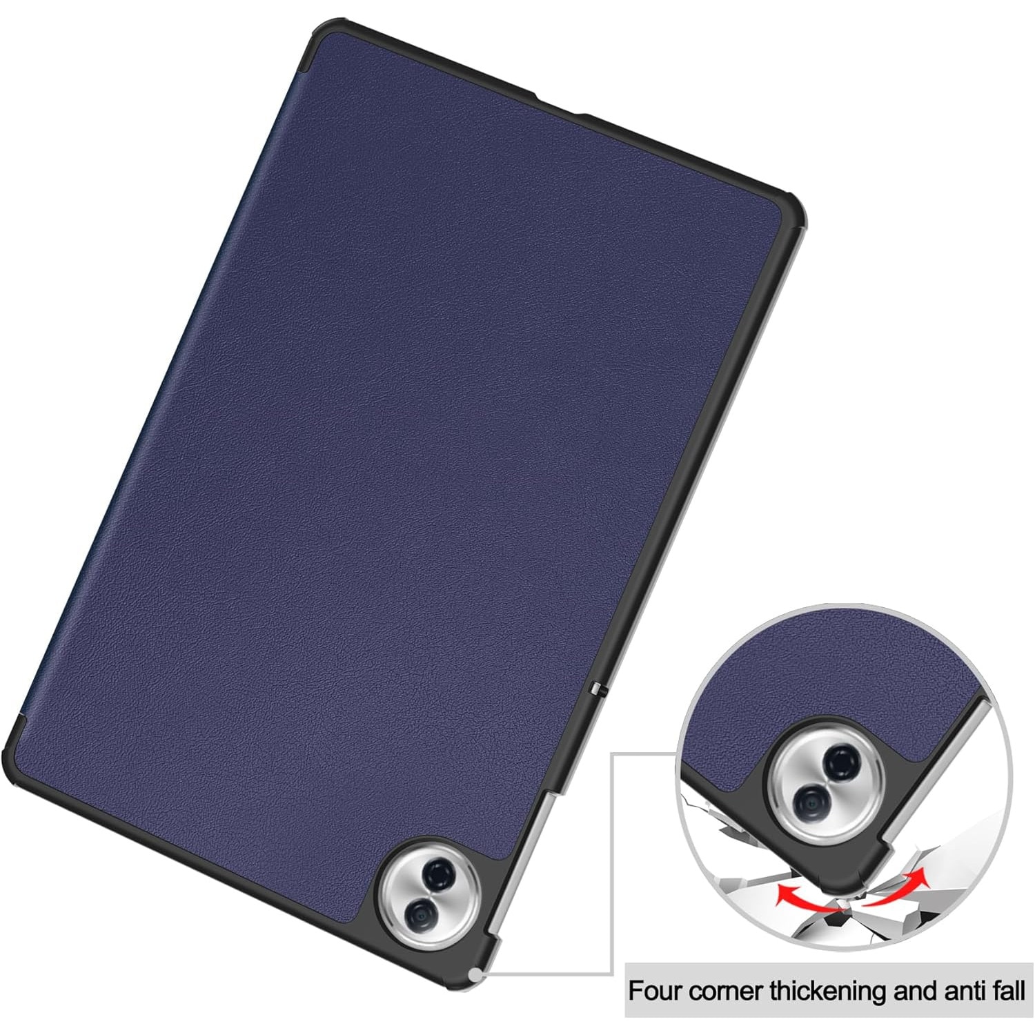 Husa tableta pentru Honor Pad10 12.1"(2025), Auto functie sleep/wake tip stand, Albastru inchis