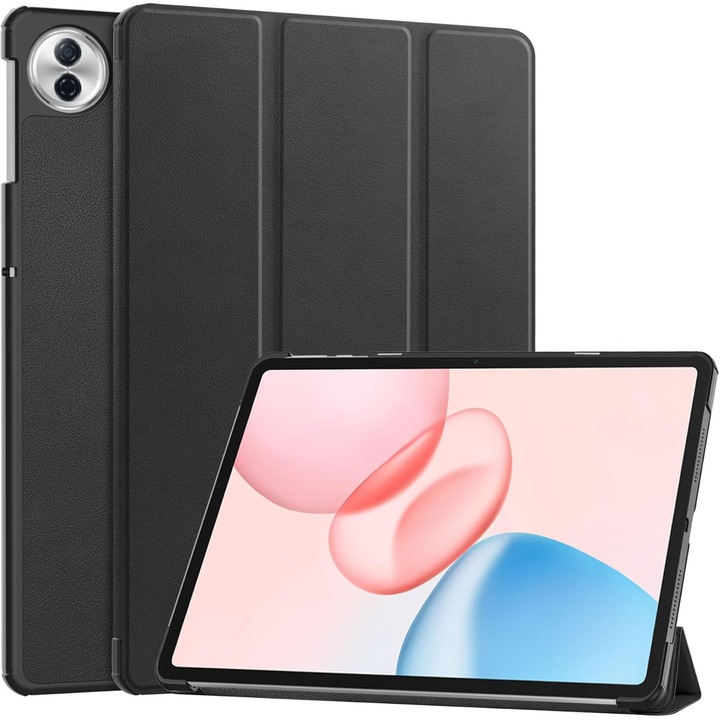Táblagéptok Honor Pad10 12.1" (2025) készülékhez, automatikus alvás/ébrenlét és állvány funkcióval, Fekete