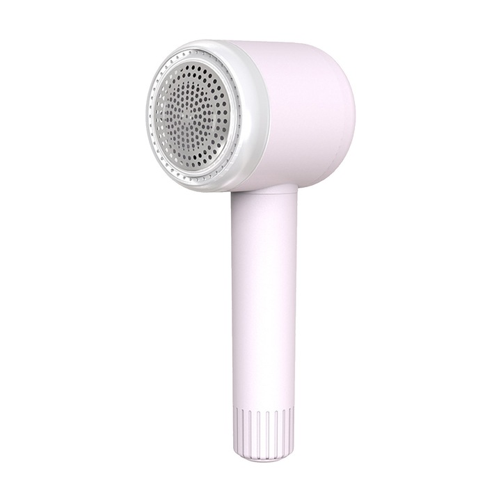 Razuitor electric portabil pentru scame, 3 lame, cutie de stocare transparenta, alimentare USB
