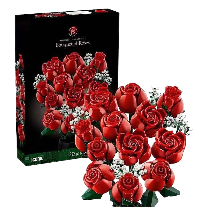 Комплект за ботаническо конструиране, изкуствени цветя, 822 части