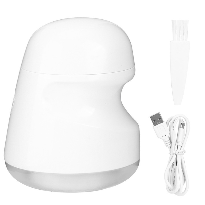 Aparat de curatat scame, portabil, material transparent, incarcare USB