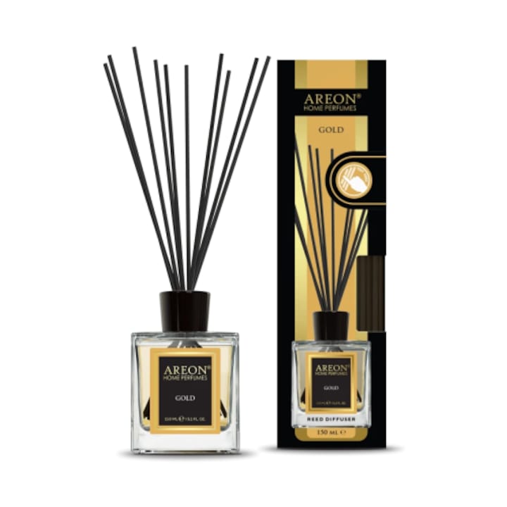 Odorizant de camera, Areon, Home Perfume Gold, aroma florala-lemnoasa, 150ml