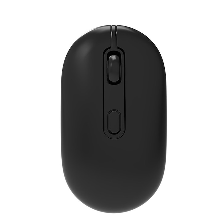 Mouse wireless Bluetooth, JEDEL, WD133, conexiune receptor wireless Bluetooth si USB, reglabil 800/1200/1600DPI, pentru computer, laptop, tableta, telefon mobil, negru