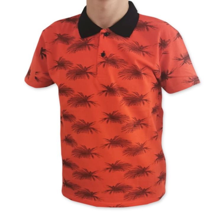 Gyermek polo, L ( 13-14 ), testhezallo, slim fit, Piros