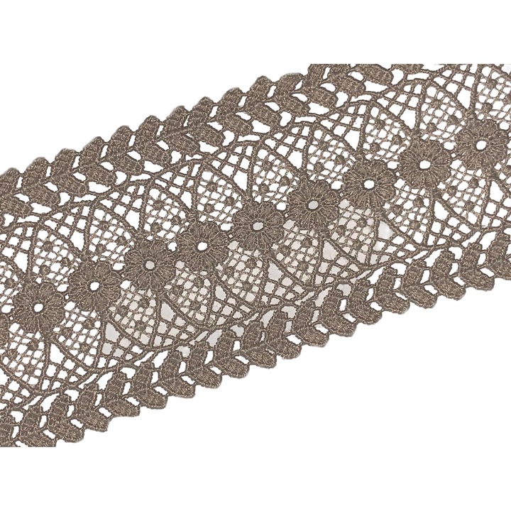 Dantela decorativa, maro, 6cm