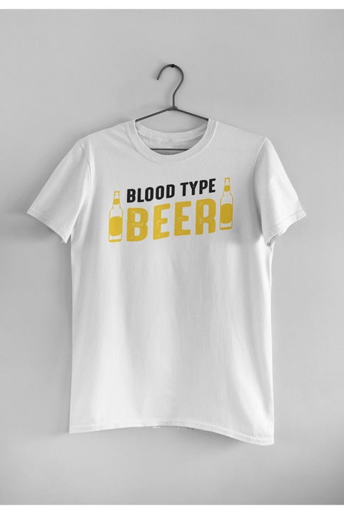 Malfini póló, vércsoportú sör, Fehér