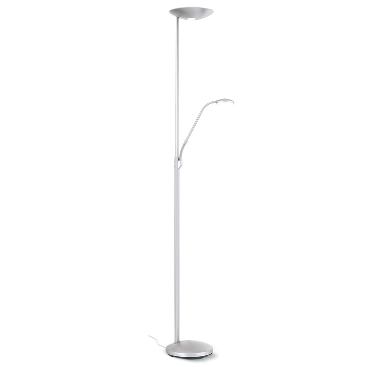 Lampadar LED COBRA, 181cm, LED 23+6W/2300+600lm/2200-6000K otel finisaj crom satinat IP20 ORION