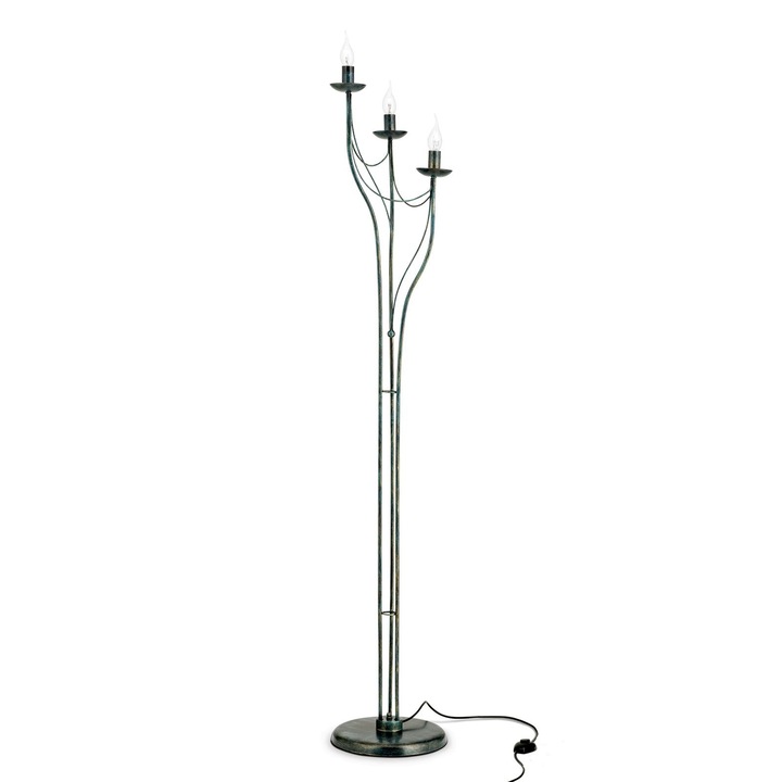 Lampadar VELA, E14 3x40W otel finisaj antic, 168cm IP20 ORION