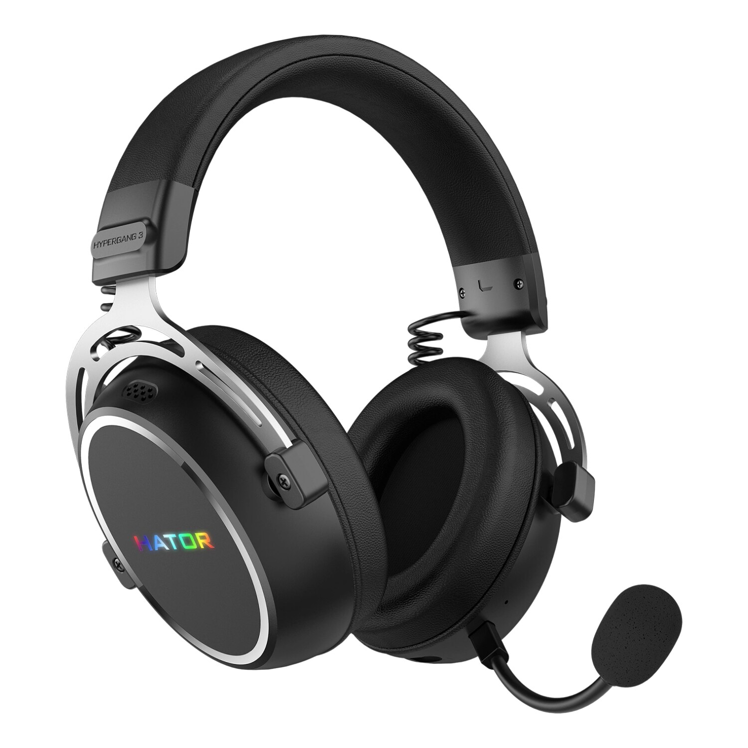 Słuchawki bezprzewodowe z mikrofonem Hator Hypergang 3 Wireless ESH55 ANC Nauszne Czarny