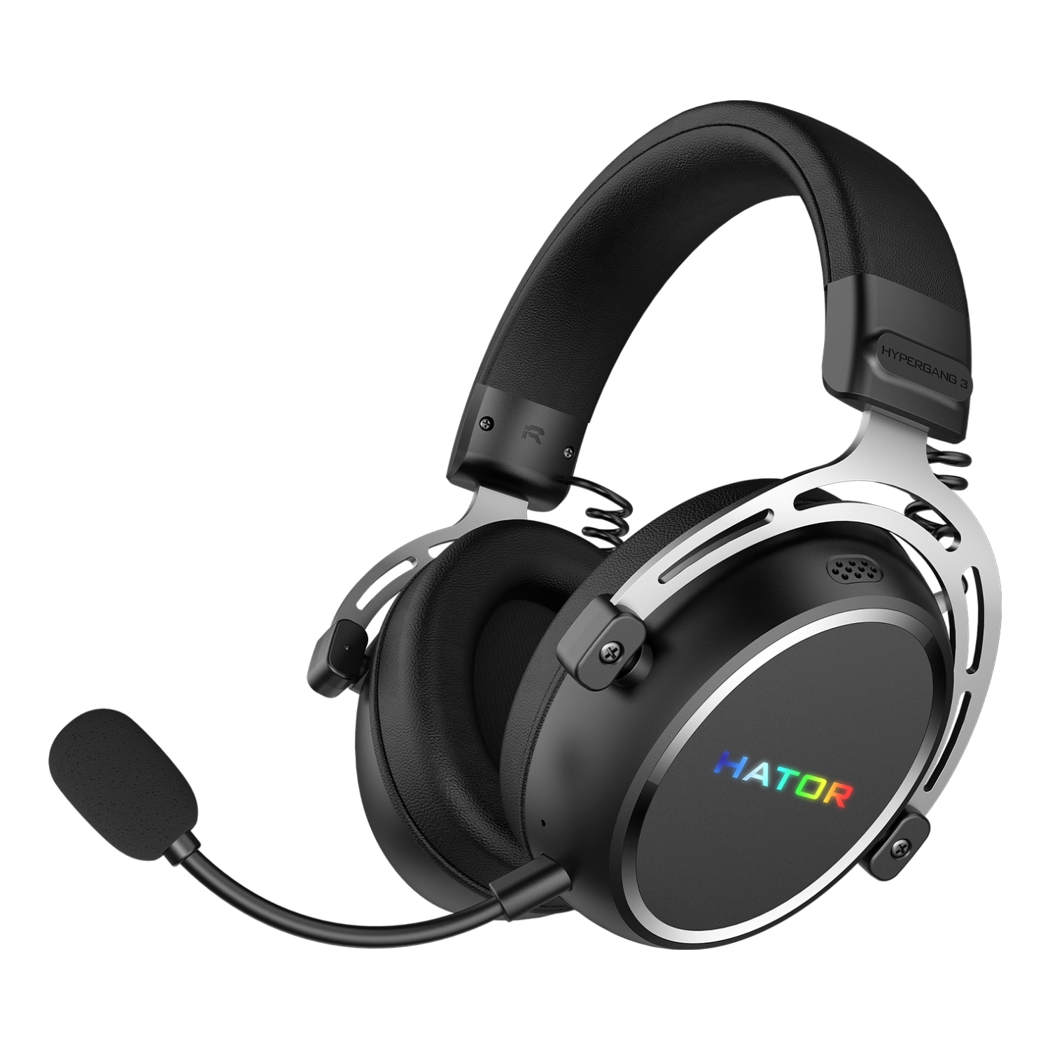 Słuchawki bezprzewodowe z mikrofonem Hator Hypergang 3 Wireless ESH55 ANC Nauszne Czarny