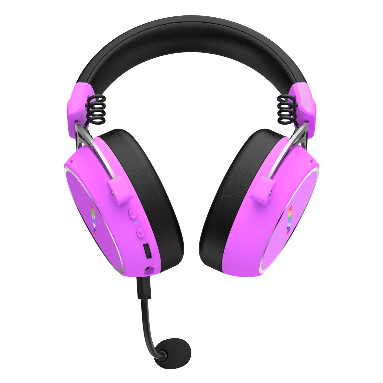 Słuchawki bezprzewodowe z mikrofonem Hator Hypergang 3 Wireless ESH52 ANC Nauszne Fioletowy