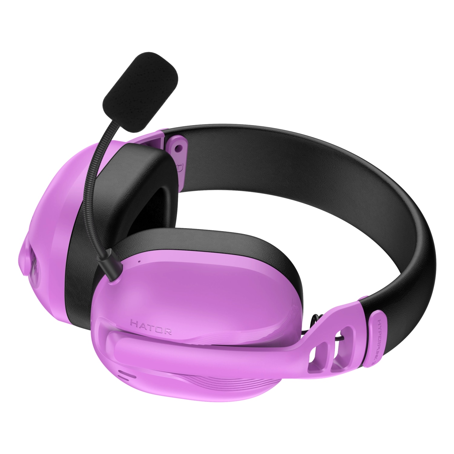 Słuchawki bezprzewodowe z mikrofonem Hator Hyperpunk 3 Wireless ESH19 ANC Nauszne Fioletowy
