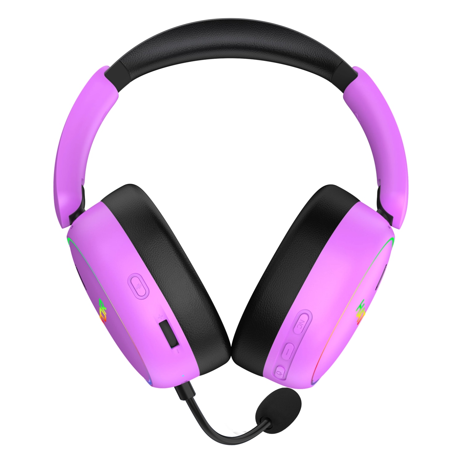 Słuchawki bezprzewodowe z mikrofonem Hator Phoenix 2 Wireless ESH42 ANC Nauszne Fioletowy