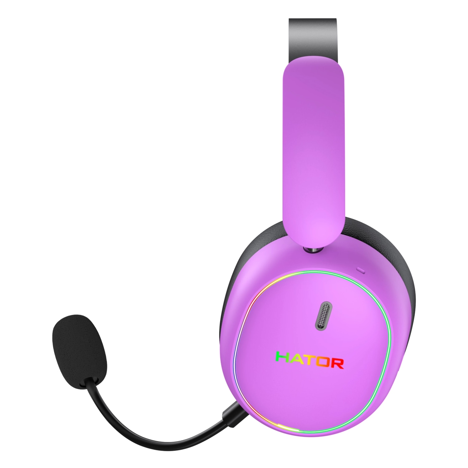 Słuchawki bezprzewodowe z mikrofonem Hator Phoenix 2 Wireless ESH42 ANC Nauszne Fioletowy