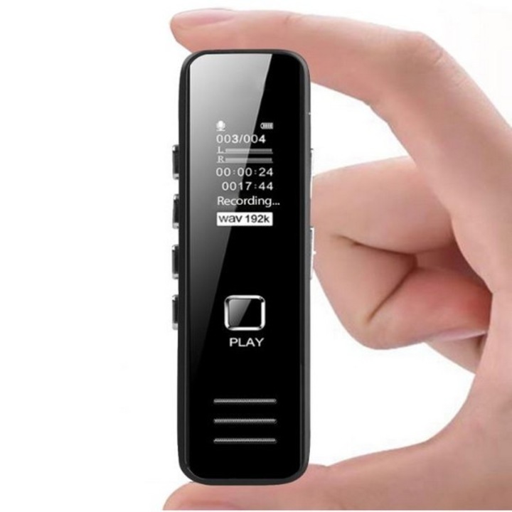 Mini Reportofon digital SkyTechs® autonomie 17 ore MP3 Player