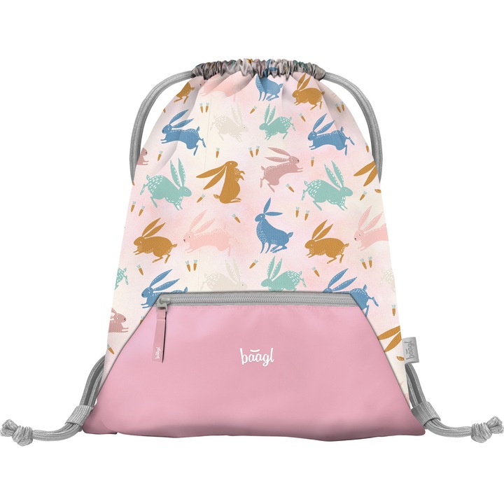 Детска чанта Baagl Bunny, бежова, 36x46см