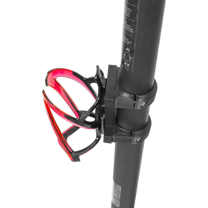 Поставка за бутилка Netdan, Eco, За тротинетки, Motus Pro 10 Sport, Система за бърз монтаж, Стабилна инсталация, Аксесоари, Скоби, Монтажни винтове, Издръжлива, Минималистичен дизайн, Пластмаса, Червен