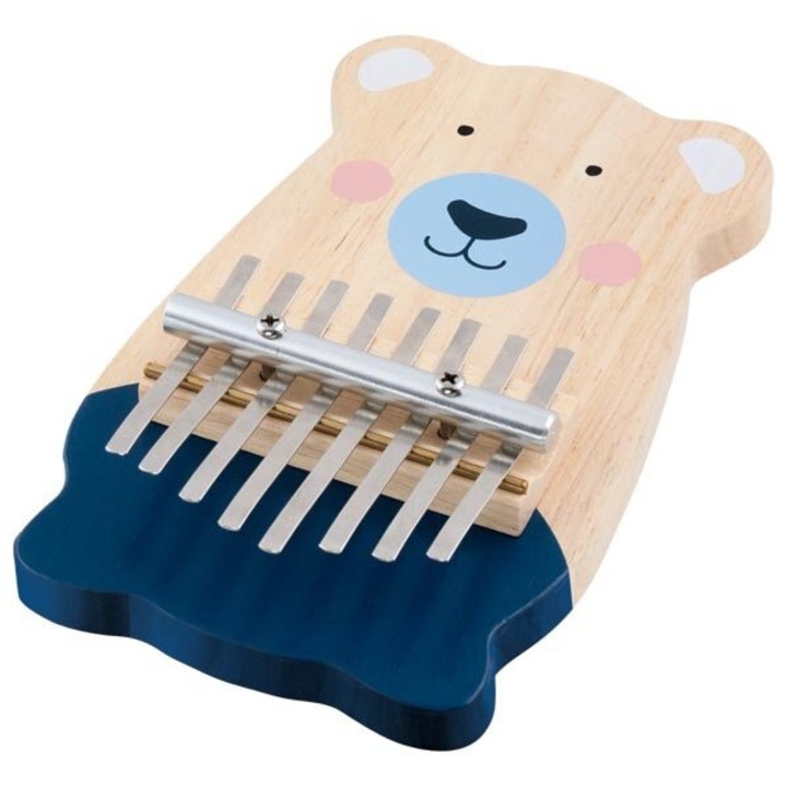 Kalimba, Goki, Instrument muzical de jucarie, 12x3.5x18.5cm, Lemn/Metal