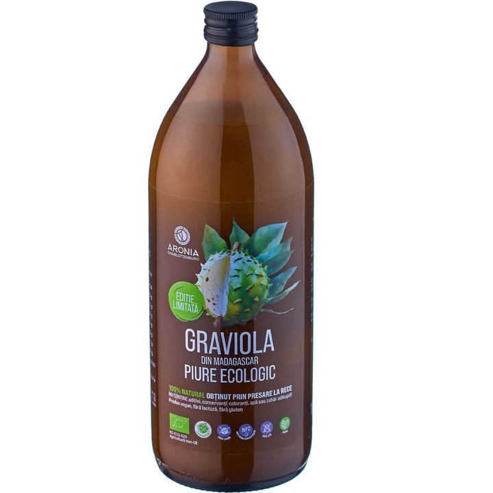 Graviola din Madagascar — piure 100% natural si ecologic, la sticla de 1L | Editie Limitata