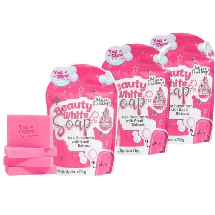 Ръчно изработен сапун с етерично масло, 5x70гр, ръчно изваян дизайн, за всички типове кожа