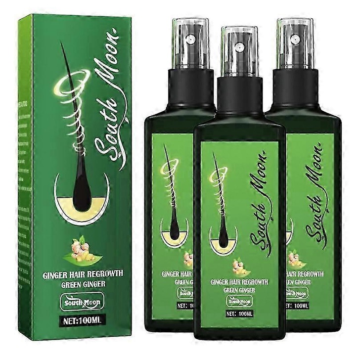 Set 3 sprayuri pentru cresterea parului, South moon, 100ml, anti-cadere, ghimbir