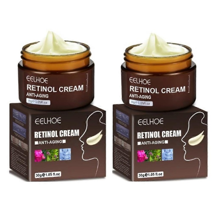 Retinol arckrém, 2,5% tiszta retinol, öregedésgátló, hidratáló, 2 darabos készlet
