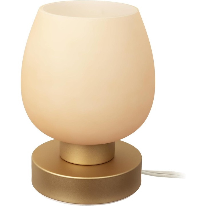 Hálószobai és irodai lámpa, modern minimalista dizájn, meleg fényű LED izzóval, 3 működési mód, érintésvezérlés