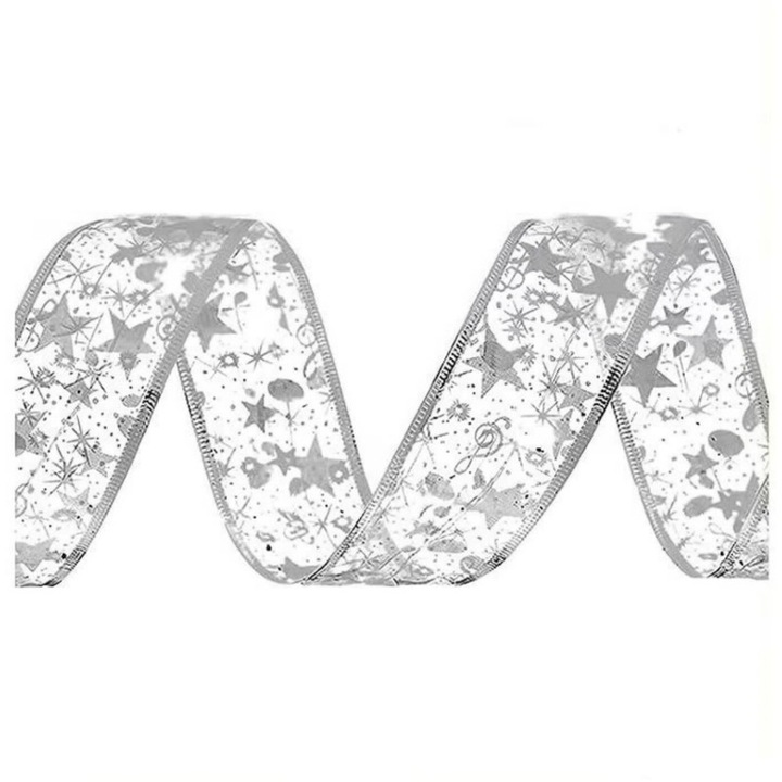 Banda luminoasă Crăciun, 10m ,100 LED argintie, dublu strat, iluminare flexibilă