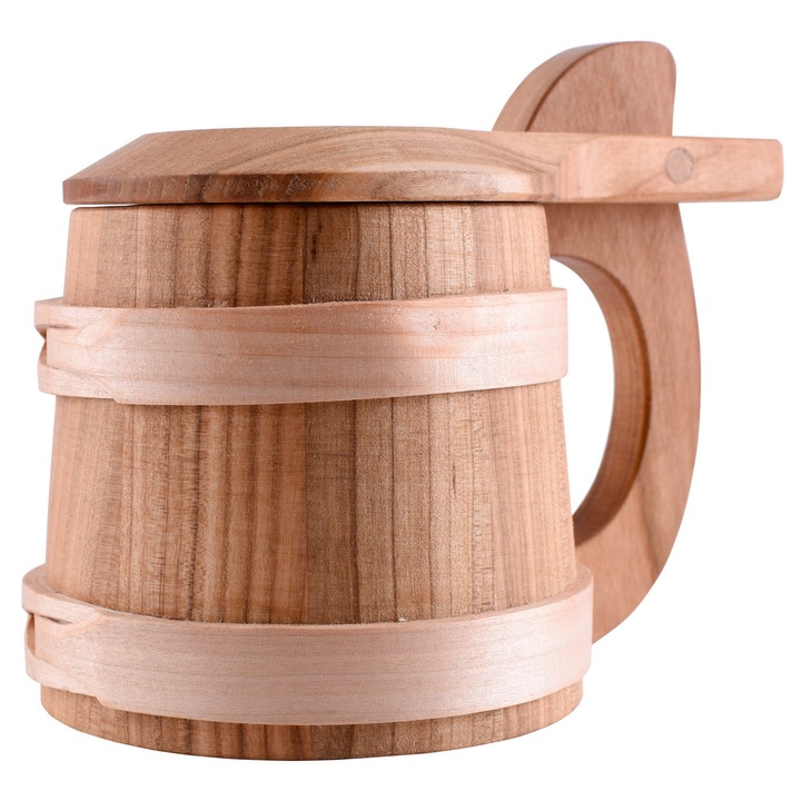 Fából készült pohár fedéllel, Emporium, 0.5L