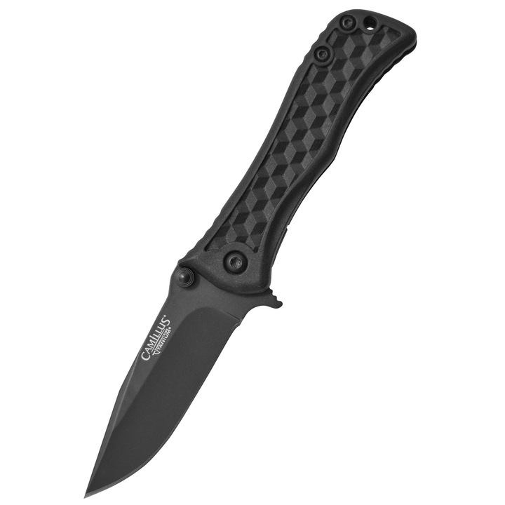 Briceag pliabil Camillus REVERB cu ascutitor diamant, 7.6 cm, GFN, 17.2 cm, 105 g