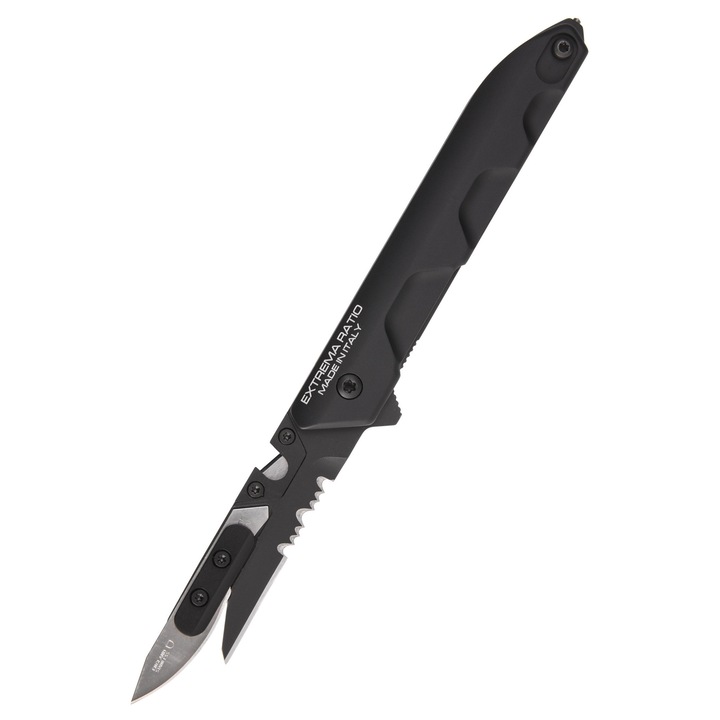 Cutit pliabil Extrema Ratio, Ferrum Rescue, negru, 18,8cm