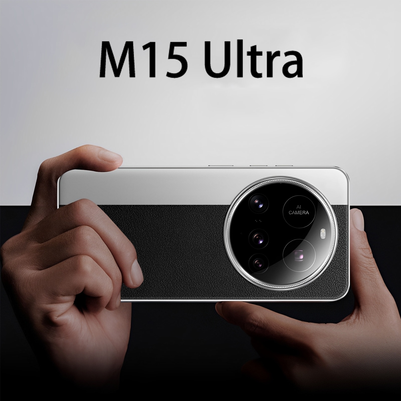 Husa protectie telefon, TREXORA, Poliuretan/Policarbonat, Pentru Xiaomi 15 Ultra, Negru/Alb