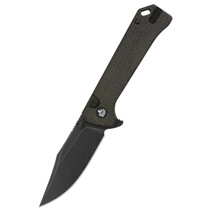 Cutit Pliabil QSP Grebe, maner Micarta maro, 14C28N, 18.4cm
