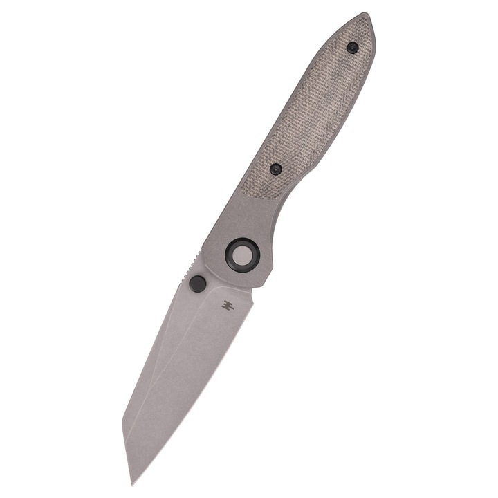 Briceag pliabil Emporium, Allie-P, Wehr Knives, otel Bohler M390, titan, verde, 18.3cm