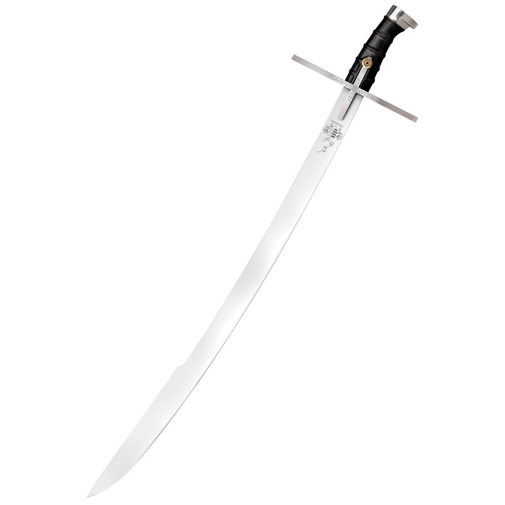 Magyar Kardok Emporium, 1055 szénacél, 94cm hosszúság, fekete bőrhüvely