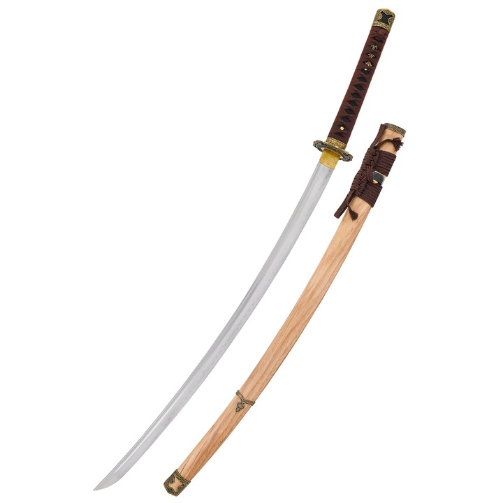 Sabie Emporium, Sengoku Busho Shinken, BattleBlades, otel 1095, lungime totala 100.6cm, cu teaca din lemn
