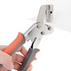 Cleste capse, asigura fixare sigura, din fonta, constructie robusta, pentru materiale diverse, ergonomic si usor de folosit, pachetul include 100 capse, compact - HOLANKO