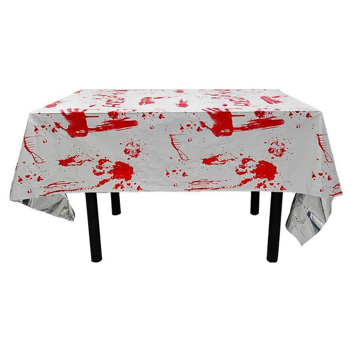 Feicaeesa® Terítő Vörös Glória Dekor 137x274cm - Fehér Pálma Dizájn Fényes Vörös Folyékony Nyommal