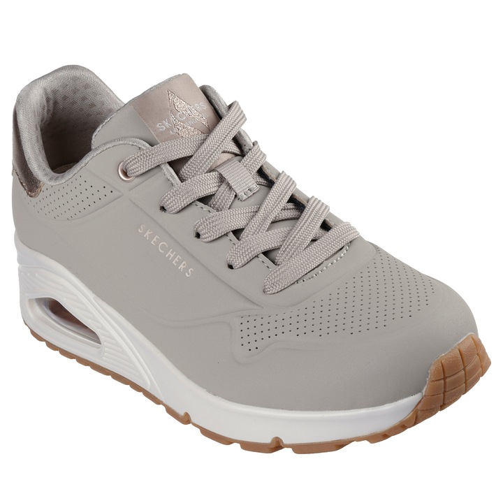 Skechers, Скосени спортни обувки Uno - Golden Air, Сиво-кафяв