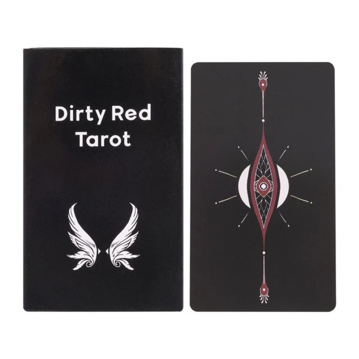 Pachet carti midi, Dirty Red Tarot, Tevada Tarot, Ajarn Sai, 10.3 x 6 cm