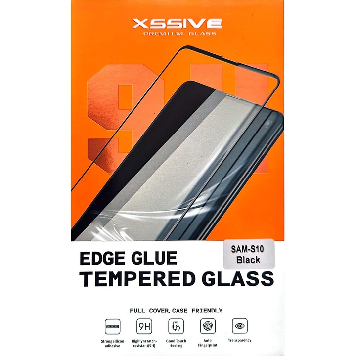 Folie de protectie ecran Xssive pentru Samsung Galaxy S10, neagra