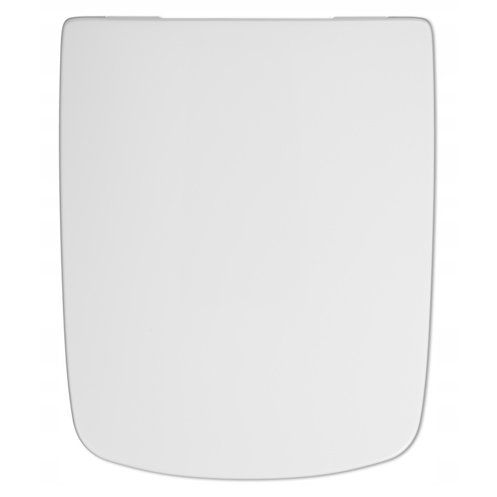 WC-ülőke, Hamberger, M30116000, Duroplast anyagból, Antibakteriális bevonattal, Lassított leengedési funkcióval, Acél tartóval, 44,8 x 36 cm