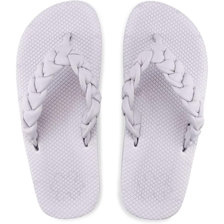 Slapi dama, Flip Flop, violet, sintetic, slip-on, pentru lifestyle si plaja, 38 EU