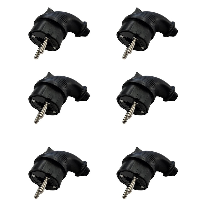 Fisa stecher priza de siguranta cu protectie la apa