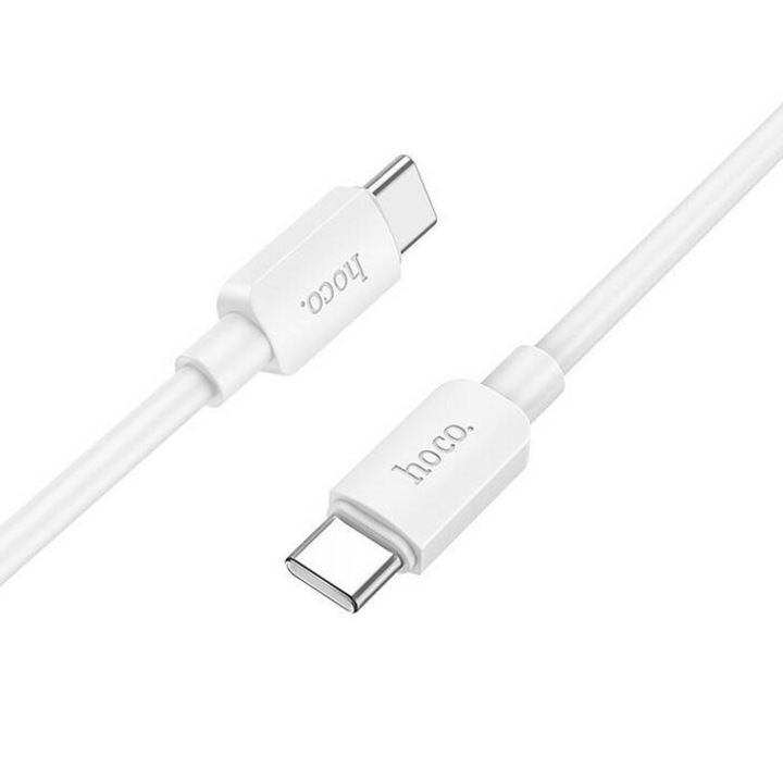 Cablu Date si Incarcare Hoco X96 USB-C la USB-C 60W 1m Alb